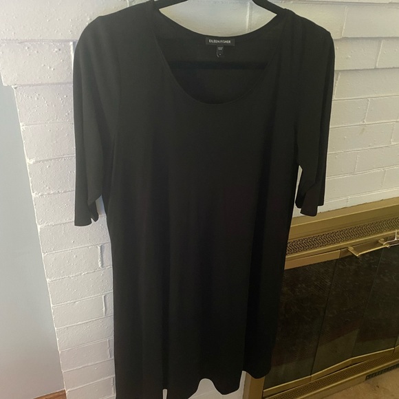 Sz Large 100% Silk Eileen Fisher Tunic - Picture 5 of 9